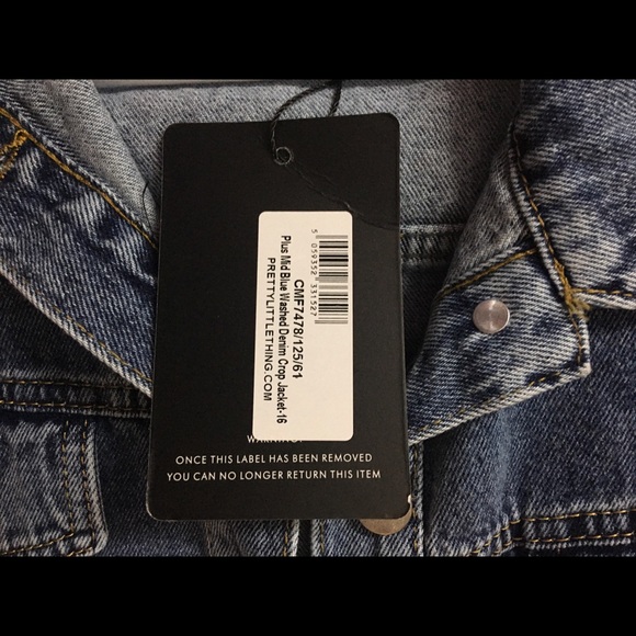 PrettyLittleThing {Cropped Denim Jacket} - Picture 4 of 4